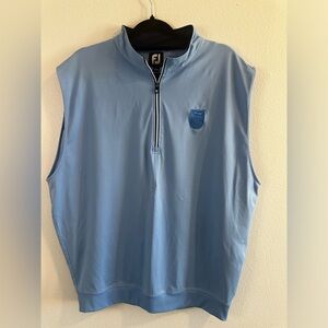 FootJoy FJ Half Zip Golf Vest - Light Blue - Size XL